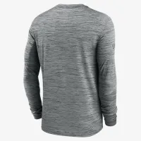New York Jets Sideline Velocity мужские Nike Dri-FIT NFL Long-Sleeve футболка цвет серый