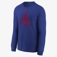 Nike Philadelphia 76ers Essential Big детские Jordan NBA Long-Sleeve футболка цвет черный