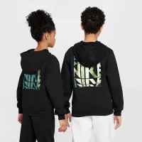 Nike Sportswear Club Fleece Big детские Толстовка с капюшоном цвет черный