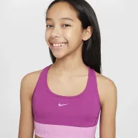 Nike Pro Swoosh Girls' Sports Bra колір фіолетовий