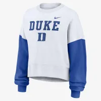 Duke синий Devils Primetime женская Nike College Pullover Crew цвет белый