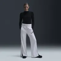 Nike Sportswear Phoenix Fleece женская Wide-Leg Pants цвет коричневый
