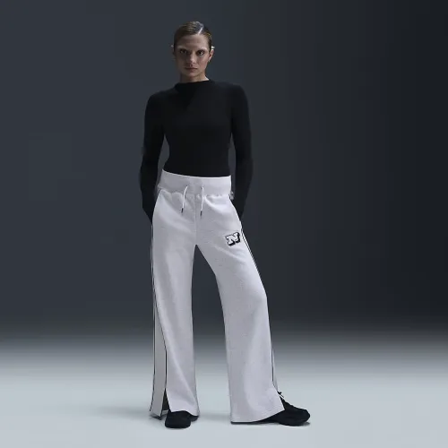 Nike Sportswear Phoenix Fleece женская Wide-Leg Pants цвет коричневый