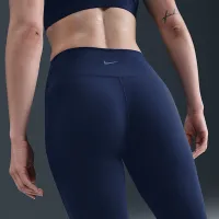 Nike One Seamless Front женская С высокой Талией Full-Length лосины синий