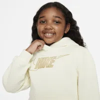 Nike Sportswear Club Fleece Holiday Shine Толстовка с капюшоном Little Kids Толстовка с капюшоном цвет белый