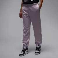 Nike Jordan Brooklyn Fleece женская French Terry Pants цвет фиолетовый