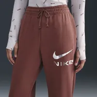 Nike Sportswear Phoenix Fleece женская С высокой Талией оверсайз Pants цвет коричневый