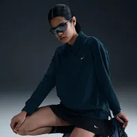 Nike Sportswear Essential женская оверсайз Long-Sleeve Polo синий