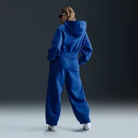Nike Sportswear Phoenix Fleece жіноча Loose Cropped Full-Zip Толстовка з капюшоном блакитний