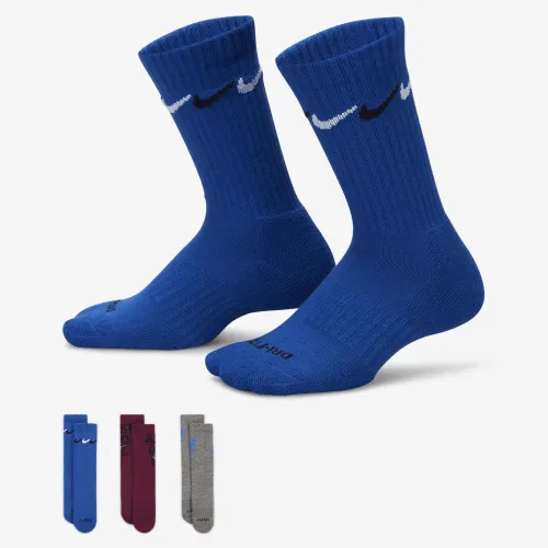 Nike Graphic Dri-FIT Crew носки (3 пары) Little детские носки синий