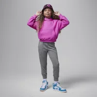 Nike Jordan Brooklyn Essentials Little детские Pullover Толстовка с капюшоном Pink