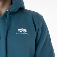 Кофта/футболка Alpha Industries Basic Hoody Small Logo 196318678 - Голубая