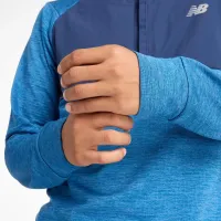 Кофта/футболка New Balance MT43204HEB - Голубая