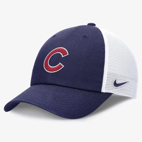 Chicago Cubs Everцвет зеленый Club мужские Nike MLB Trucker Adjustable Hat синий
