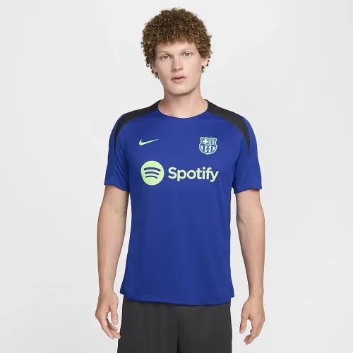 FC Barcelona Strike Third чоловічі Nike Dri-FIT Soccer Knit Short-Sleeve Top блакитний