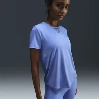 Nike One Classic жіноча Dri-FIT Short-Sleeve Top блакитний