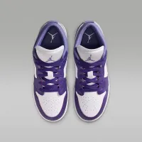 Nike Air Jordan 1 Low Big детские Кроссовки цвет фиолетовый