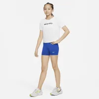 Nike Pro Big детские (Girls') шорты синий