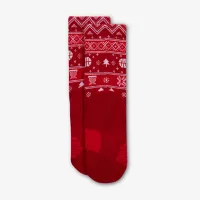 Nike Little дитячі Dri-FIT Holiday Elite Crew шкарпетки колір червоний