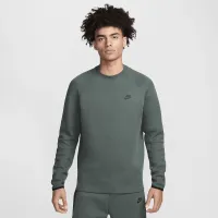 Nike Sportswear Tech Fleece мужские Crew цвет зеленый