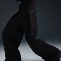 Nike Sportswear Tech Fleece женская С высокой Талией Pleated Pants цвет черный