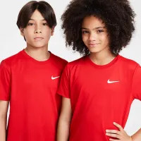 Nike Legend Big детские Dri-FIT футболка цвет красный