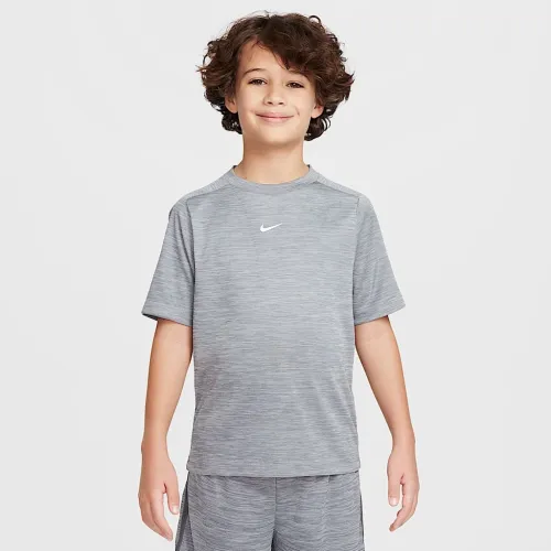 Nike Multi Big детские Dri-FIT Short-Sleeve Top цвет серый