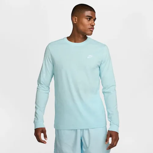 Nike Sportswear Club чоловічі Long-Sleeve футболка блакитний