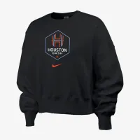 Houston Dash Phoenix Fleece женская Nike NWSL Crew-Neck свитшот цвет черный