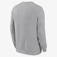 North Carolina Tar Heels Primetime Primary Stack мужские Nike College Pullover Crew цвет серый