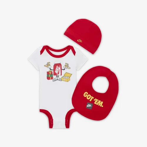 Nike Baby Boxy Holiday 3-Piece Gift набор цвет белый