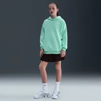 Nike Sportswear Club Fleece Big дитячі оверсайз Pullover Толстовка з капюшоном колір зелений