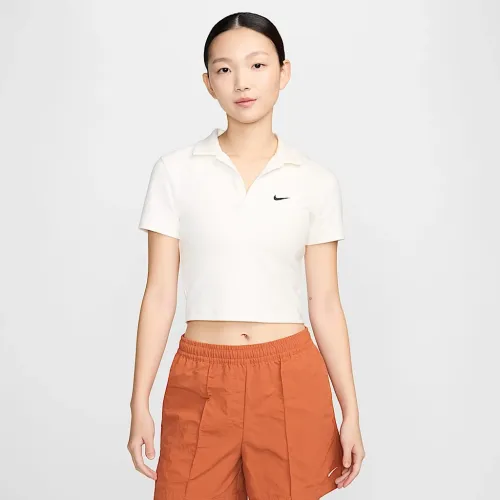 Nike Sportswear Essential женская Short-Sleeve Polo Top цвет белый