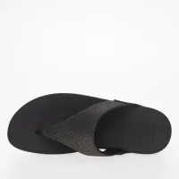 Japonki FitFlop Lulu Glitz-Canvas Toe-Post HQ9-B06 - Чорні
