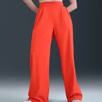 Nike 24.7 PerfectStretch женская Dri-FIT С высокой Талией Loose Wide-Leg Pants цвет красный