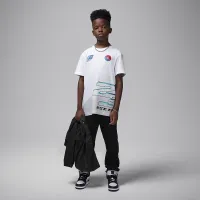 Nike Jordan Big детские Moto футболка цвет белый