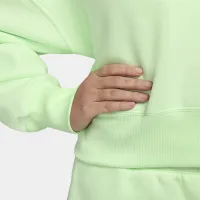 Nike Sportswear Phoenix Fleece женская Over-оверсайз Crew-Neck свитшот цвет зеленый