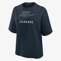 Nike Swoosh женская Lacrosse Boxy футболка синий