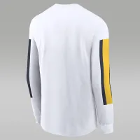 Michigan Wolverines Local Spirit Slogan мужские Nike College Long-Sleeve футболка цвет белый