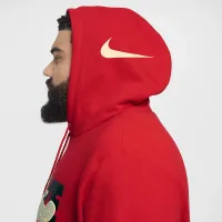 Nike Ja мужские Fleece баскетбольные Толстовка с капюшоном цвет красный