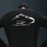 Nike Trail мужские Dri-FIT Long-Sleeve Running футболка цвет черный
