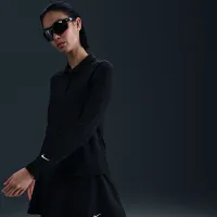 Nike Victory женская Dri-FIT Long-Sleeve Polo цвет черный