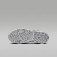 Nike Air Jordan 1 Mid Big детские Кроссовки цвет белый