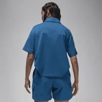 Nike Jordan жіноча Woven Crop Top блакитний