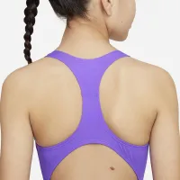 Nike Essential Big дитячі (Girls') Racerback 1-Piece Swimsuit колір фіолетовий