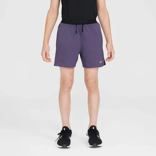 Nike Multi Tech EasyOn Big детские (для мальчиков) Dri-FIT тренировочные шорты цвет фиолетовый