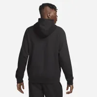 Nike Swoosh мужские 1/2-Zip Fleece Толстовка с капюшоном цвет черный