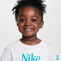Nike Little дитячі Wildflower Futura футболка колір білий