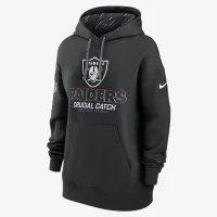 Las Vegas Raiders Crucial Catch Club женская Nike NFL Pullover Толстовка с капюшоном цвет черный
