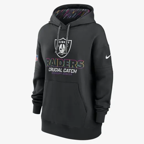 Las Vegas Raiders Crucial Catch Club женская Nike NFL Pullover Толстовка с капюшоном цвет черный